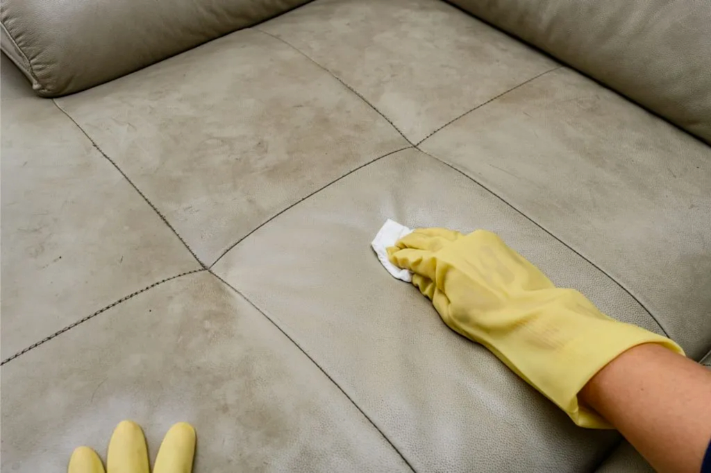 leather-sofa-cleaning Leather settee cleaner